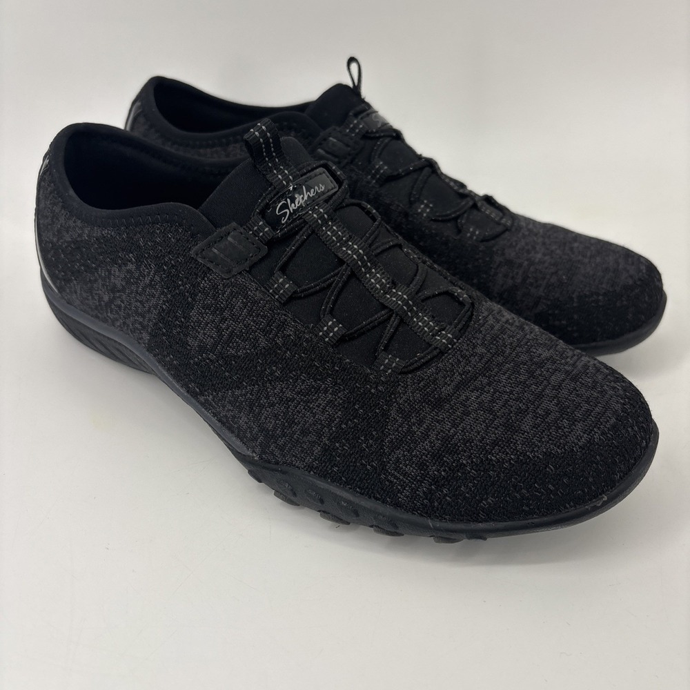 Skechers Breathe Easy Relaxed Fit Slip On Shoes Women 7.5 Memory Foam Air Cooled